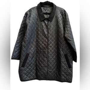 Eileen Fisher Charcoal Quilted Jacket